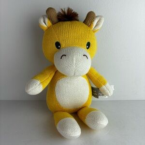 Living Textiles Knitted Noah Giraffe Baby Stuffed Animal